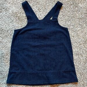 Madewell navy blue tank. XS. Crossing straps